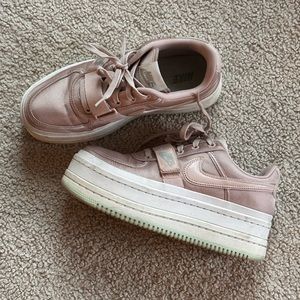 Nike Shiny Pink Platform Sneakers 9